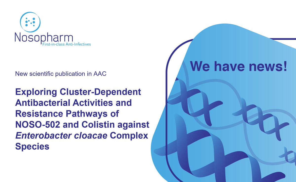 Nosopharm's tweet photo. Our new scientific publication about our first-in-class #Odilorhabdin antibiotic #NOSO502 is just released: https://t.co/m3anJzFyYS
Great collaboration with @Inserm U1230 and U1311, and @NorthBristolNHS ! https://t.co/WyLpeSOOgi
