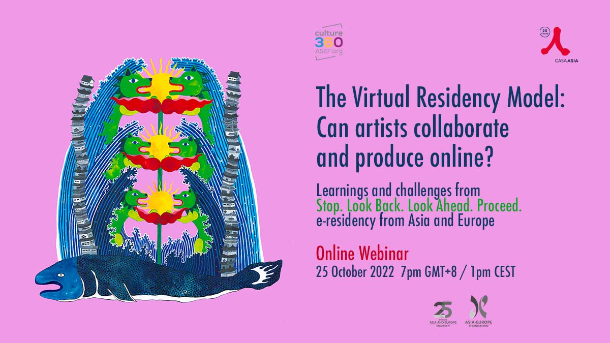 aseforg's tweet photo. ๐ข Register now for #ASEFculture360 and @CasaAsia Webinar!
On 25 Oct, 5 emerging artists from #Asia and #Europe will share their learnings and challenges from their 8-week #VirtualResidency journey on #Climatechange.
Link: https://t.co/haDNS7W5g4
#ASEF25 #ASEFculture360 https://t.co/Jbhla3A4K1