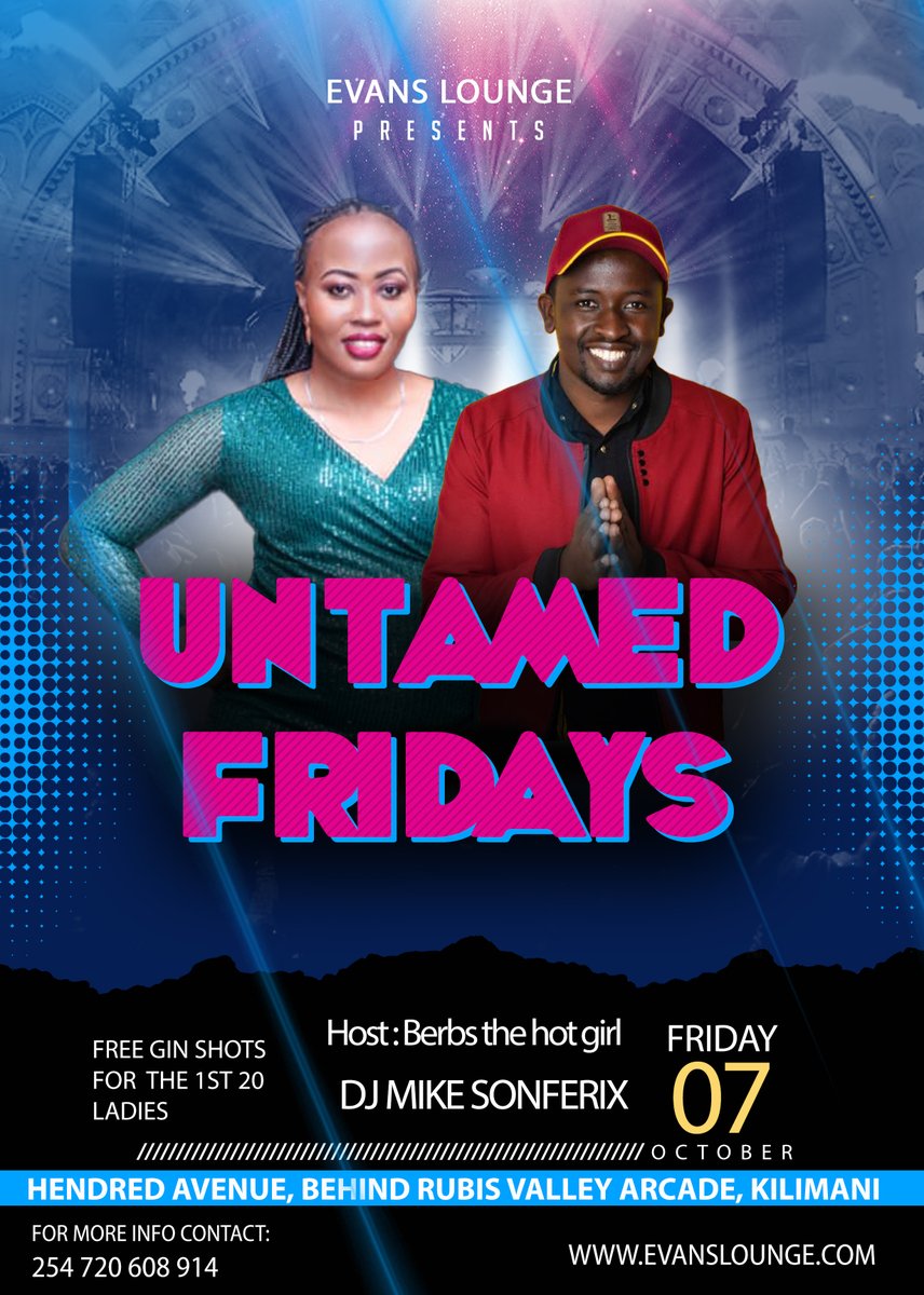 LoungeEvans's tweet photo. The most awaited event is finally here! Less than 8 hours before the most anticipated event #untamedfriday of the month commences. 
Date : TODAY!!! 
Venue : Evan's Lounge
Come, grab those exquisite #appetizer #drink you'd always wished for 🍹🥂 https://t.co/MFAKDDwQvd