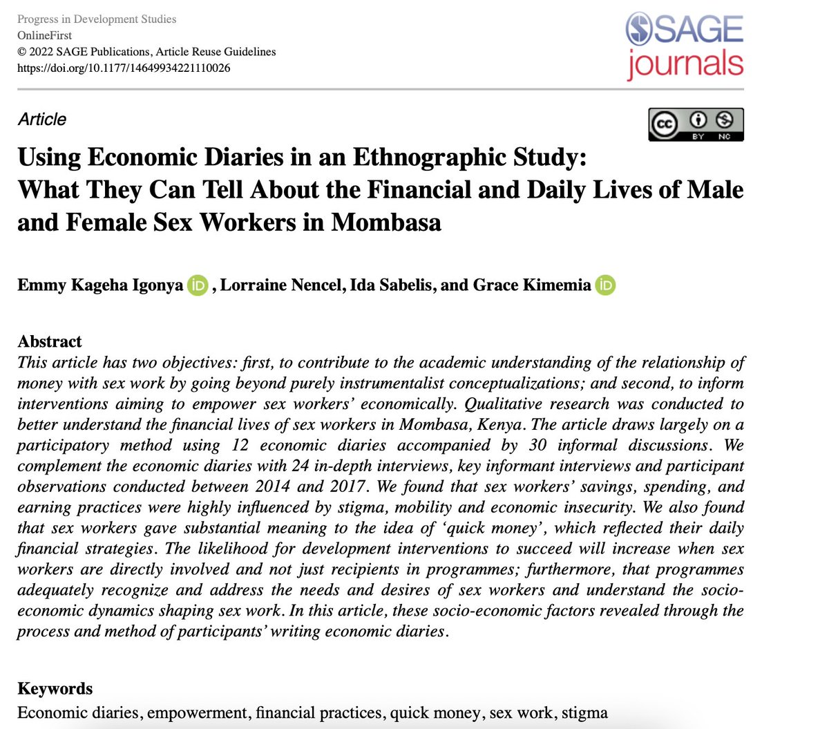 Progress in Development Studies tweet media