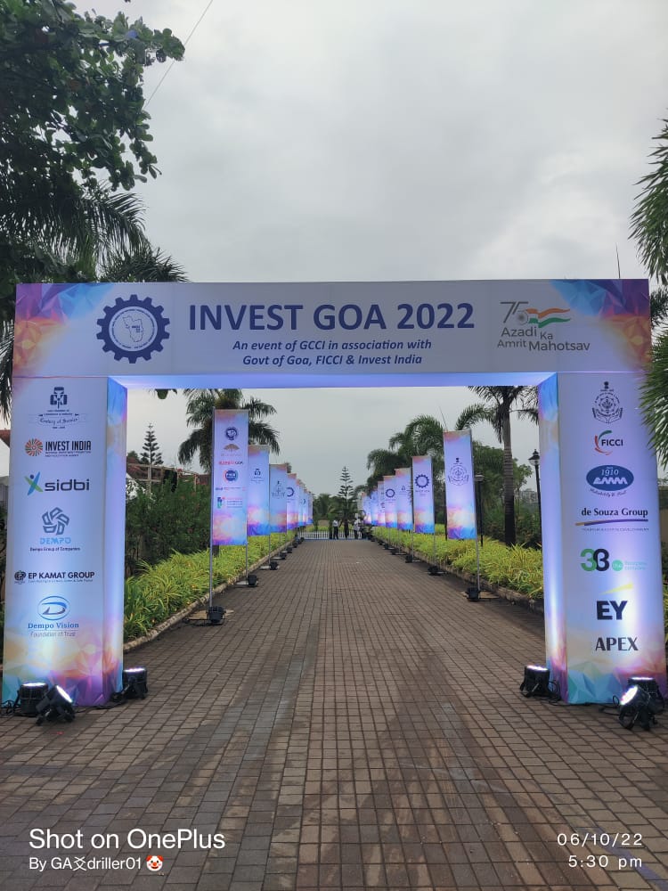 GoaElectronics's tweet photo. GEL at the Mega Investment event - “Invest Goa 2022” on 6th and 7th October 2022 organized by Goa Chamber of Commerce & Industry in association with Federation of Indian Chamber of Commerce and Industry (FICCI)
.
.
.
#GoaGovt #GoaChamberofCommerce #FICCI #GEL #LogistichubofIndia https://t.co/pv0jkp3IGO