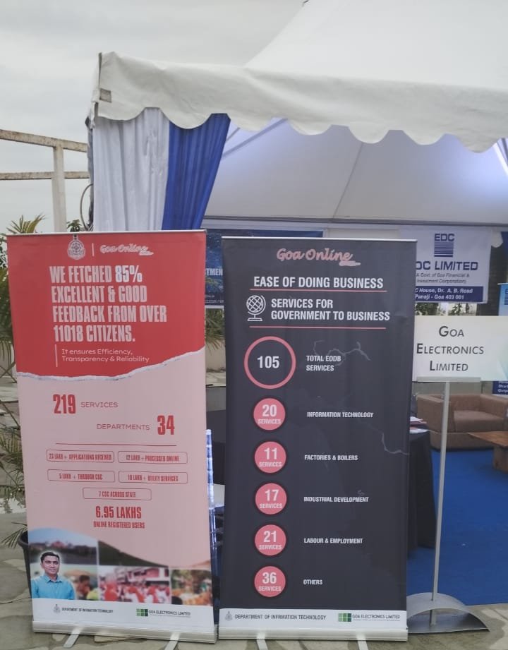 GoaElectronics's tweet photo. GEL at the Mega Investment event - “Invest Goa 2022” on 6th and 7th October 2022 organized by Goa Chamber of Commerce & Industry in association with Federation of Indian Chamber of Commerce and Industry (FICCI)
.
.
.
#GoaGovt #GoaChamberofCommerce #FICCI #GEL #LogistichubofIndia https://t.co/pv0jkp3IGO