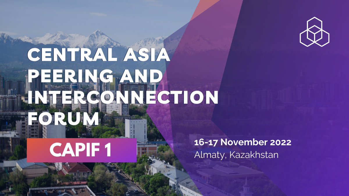 ripencc's tweet photo. Our first Central Asia Peering and Interconnection Forum, #CAPIF1, will take place on 16-17 November in #Almaty, #Kazakhstan. If you'd like to speak at the event, submit your proposals for plenary sessions by 17 October: https://t.co/hMJHI8b28G https://t.co/7wSpLkhVkJ