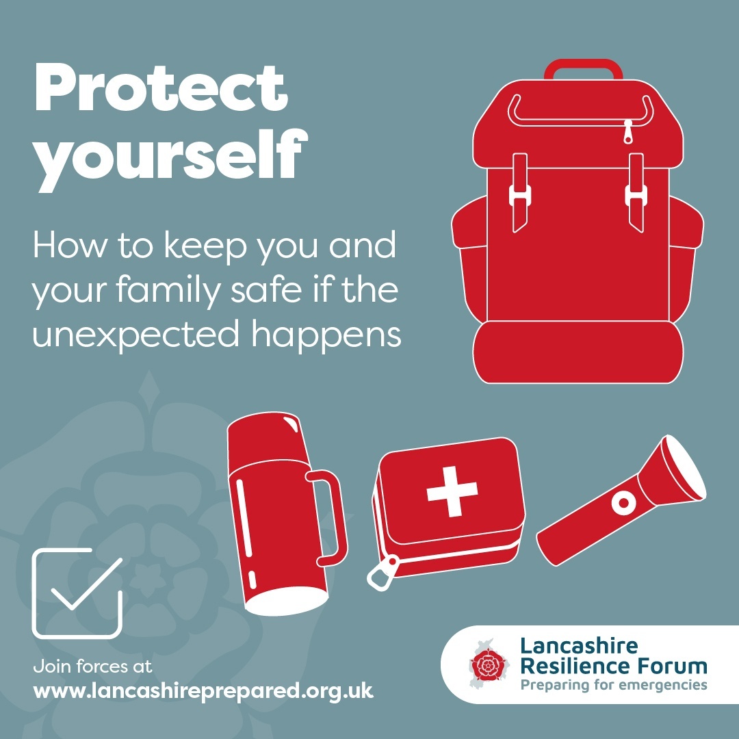 LancsResilience's tweet photo. Our new website and social media channels provide info to help residents prepare for emergencies in Lancashire.

Sound like something you might find helpful? Follow and share to keep you and your family safe! 👍 

#30Days30WaysLancs #BePrepared

👉 https://t.co/f3eVhm0PZ1 https://t.co/VfP3IUANaJ