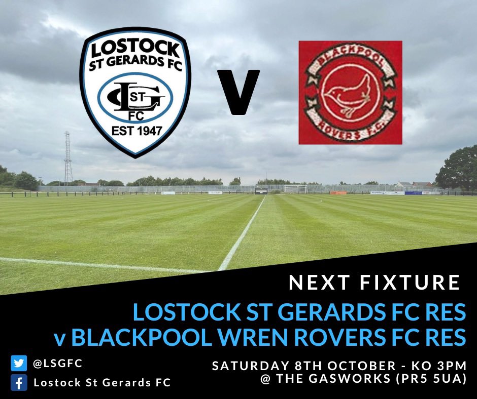 ⚫️⚪️🔵 SATURDAY MATCHDAY ⚫️⚪️🔵 1st | 🆚 @Hawcoat_ParkFC 🏆 @westlancsleague Div 1 🗓 Sat 8th Oct 🕰 3pm 💷 FREE 🏟️ AWAY 🔎 LA14 4HF 2nd | 🆚 @wrenroversfc Res 🏆 Res Div 1 🗓 Sat 8th Oct 🕰 3pm 💷 FREE 🏟️ HOME 🔎 PR5 5UA INC… 🚙 FREE Parking 🍺 🔞 Alcohol 🧃🍫🍬 Refreshments