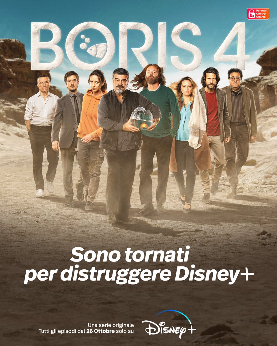 Sono tornati per distruggere Disney+. Tutti gli episodi di #Boris 4 saranno disponibili dal 26 ottobre solo su #DisneyPlus.