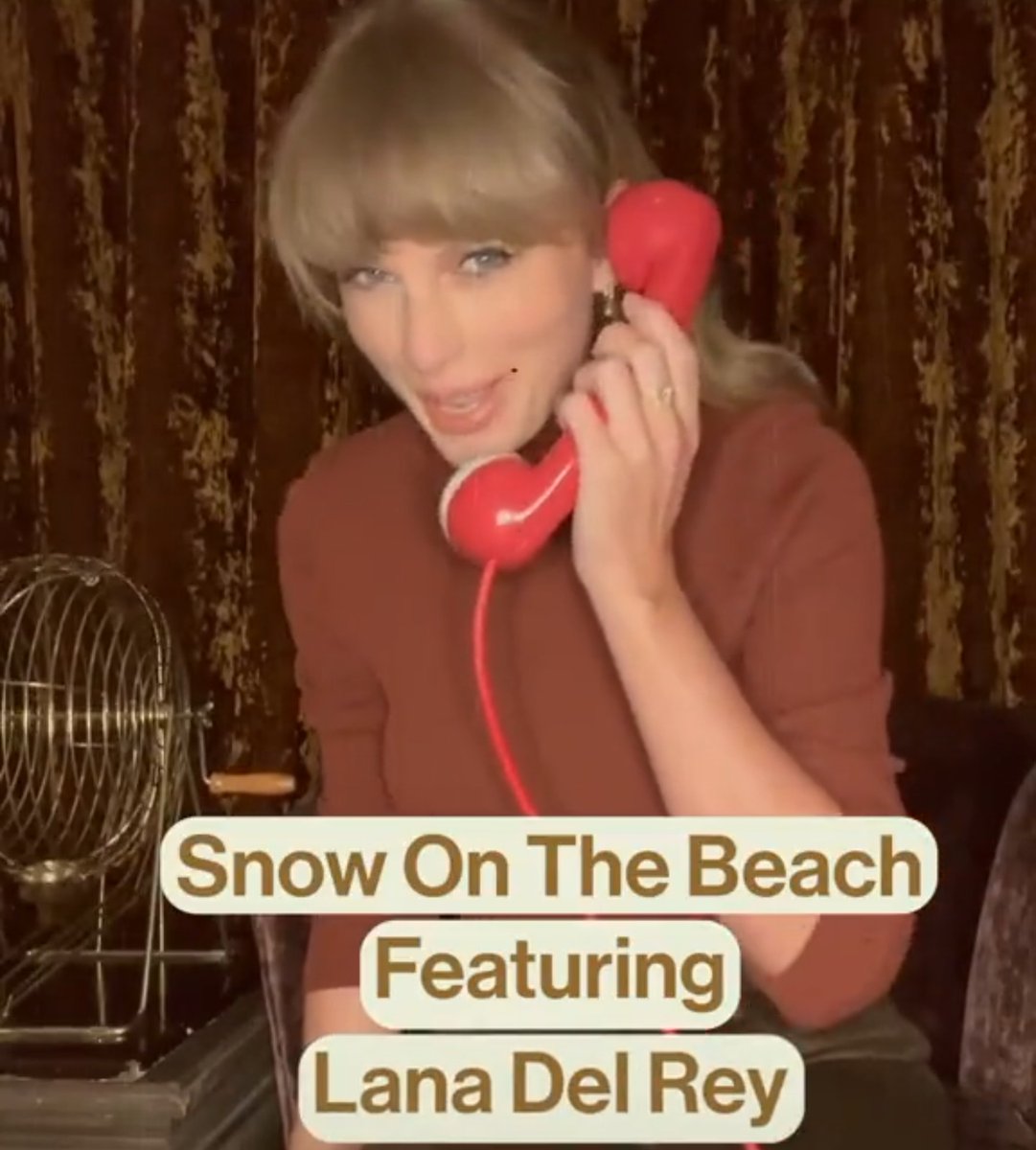 TheSwiftSociety's tweet photo. 🚨| 'Snow On The Beach' ft Lana Del Rey is the title of track 4 on @TaylorSwift13’s 'Midnights' https://t.co/krevHhAWKL