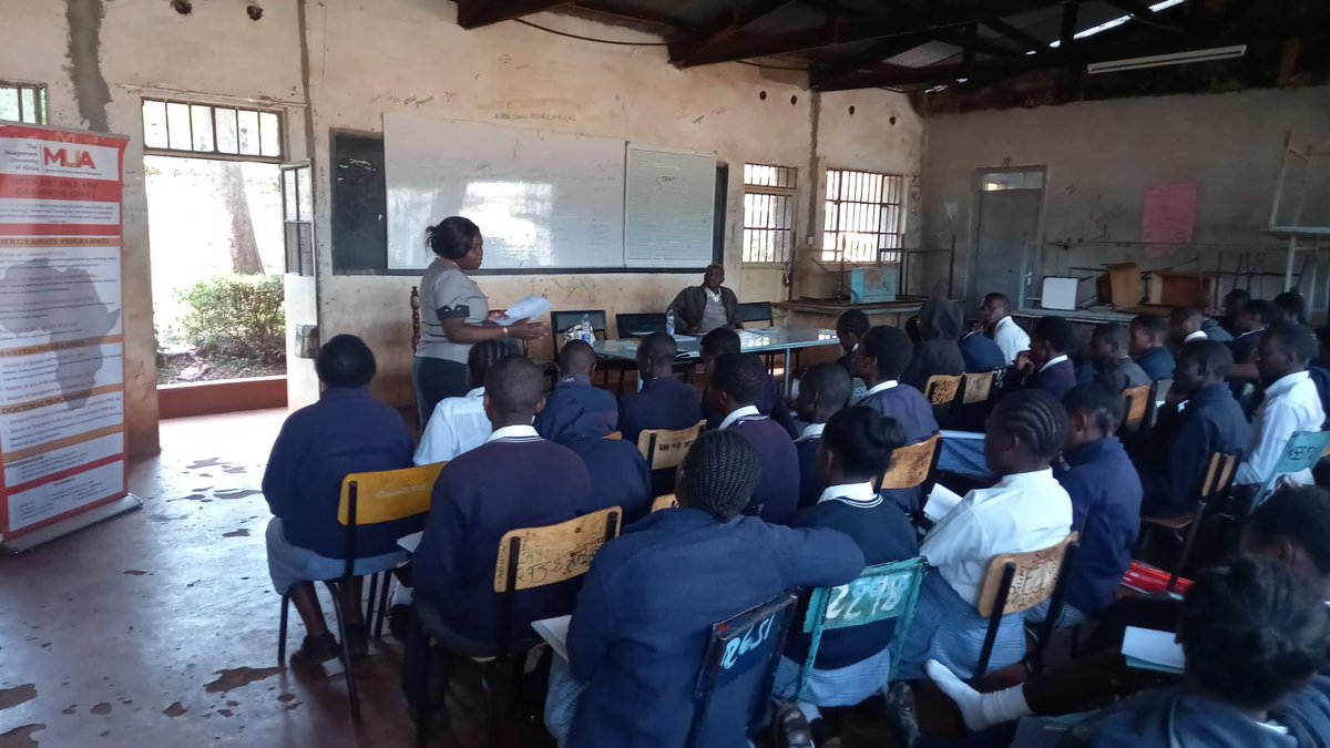 ManagementUNI's tweet photo. Career talk at Kibiko Secondary School in Kajiado County. We look forward to mentoring young leaders with the marketable courses we offer.
#Career
#KaribuMua
#enablingfutures
#impactingprogress https://t.co/DwO8d15jDf