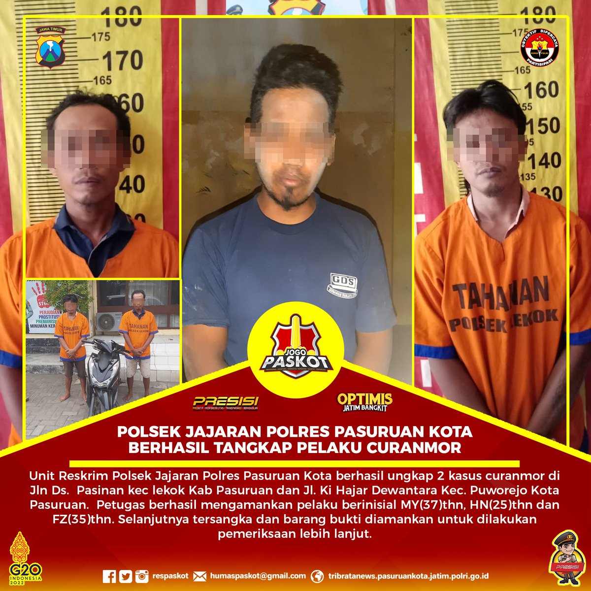 respaskot11's tweet photo. Polsek Jajaran Polres Pasuruan Kota Berhasil Tangkap Pelaku Curanmor 

#jogopaskot #konferensipers #paskot #polripresisi #polri #optimisjatimbangkit https://t.co/8YJOrFyKLq