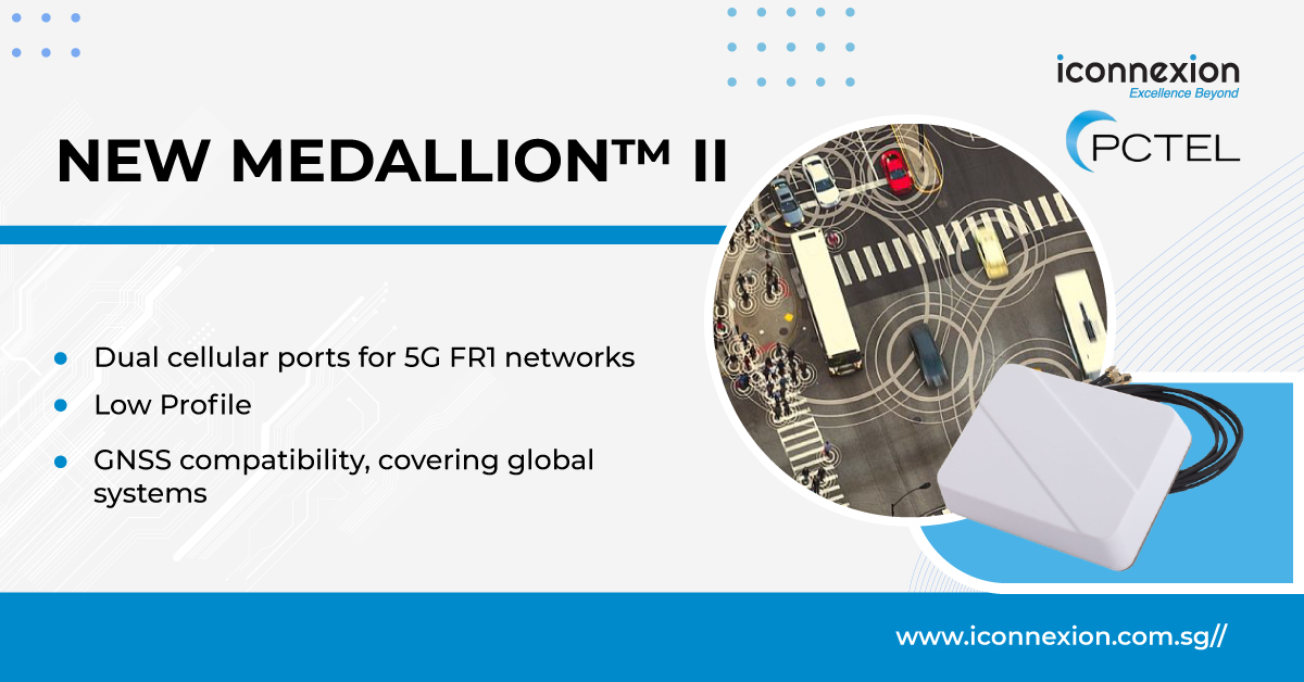 iConnexion_Asia's tweet photo. PCTEL Medallion II 永久安装平台提供薄型双端口 5G/4G GNSS 多频段天线,覆盖低于 6 GHz 的 5G FR1 高频,具有双频段 Wi-Fi 端口选项。包括一个内置接地平面,可实现最大的安装灵活性,是机柜安装工业物联网应用的理想选择。
阅读更多:
https://t.co/dIBRQ7xsgF
#PCTEL #iConnexion #永久安装 https://t.co/tOFDVdhTHj