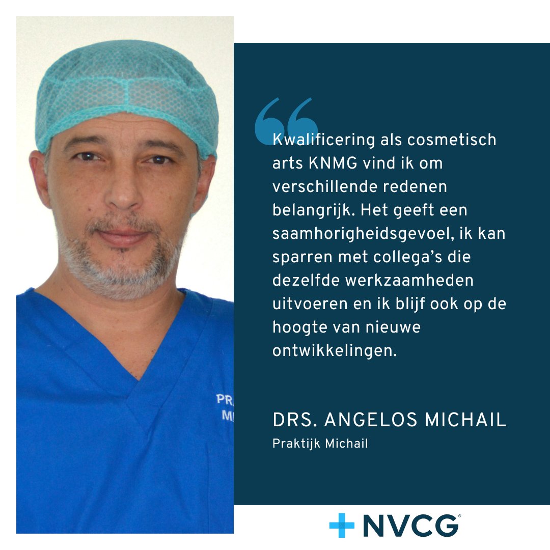 Vandaag zetten we drs. Angelos Michail in de spotlight. Recent is hij geaccrediteerd tot cosmetisch arts KNMG. 

Ook cosmetisch arts KNMG worden? Volg dan de 2-jarige opleiding bij de SOCG. Meer informatie tref je aan op hun website ➡️ socg.nl/opleiding/