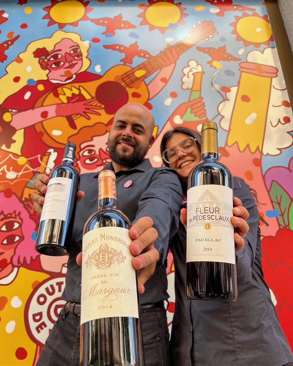 Tres vinos de Bordeaux en nuestra degustación de hoy y mañana: Château de La Dauphine 2017,  Château Monbrison 2014 y Fleur de Pédesclaux 2014 de Château Pédesclaux. 
  
📍 Fernán González 29. 28009 Madrid  
🗓 De martes a sábado de 10:30 a 15:00 h y de 17:00 a 20:30 h.