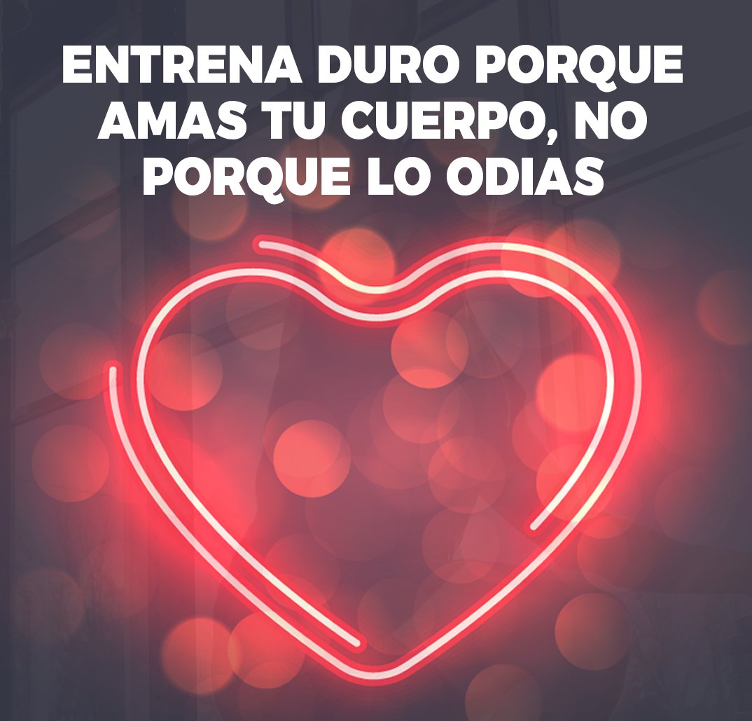 El ejercicio no debería ser un castigo por todo lo que has comido, sino una celebración de las capacidades físicas de tu cuerpo.

Entrena duro porque amas tu cuerpo, no porque lo odias.