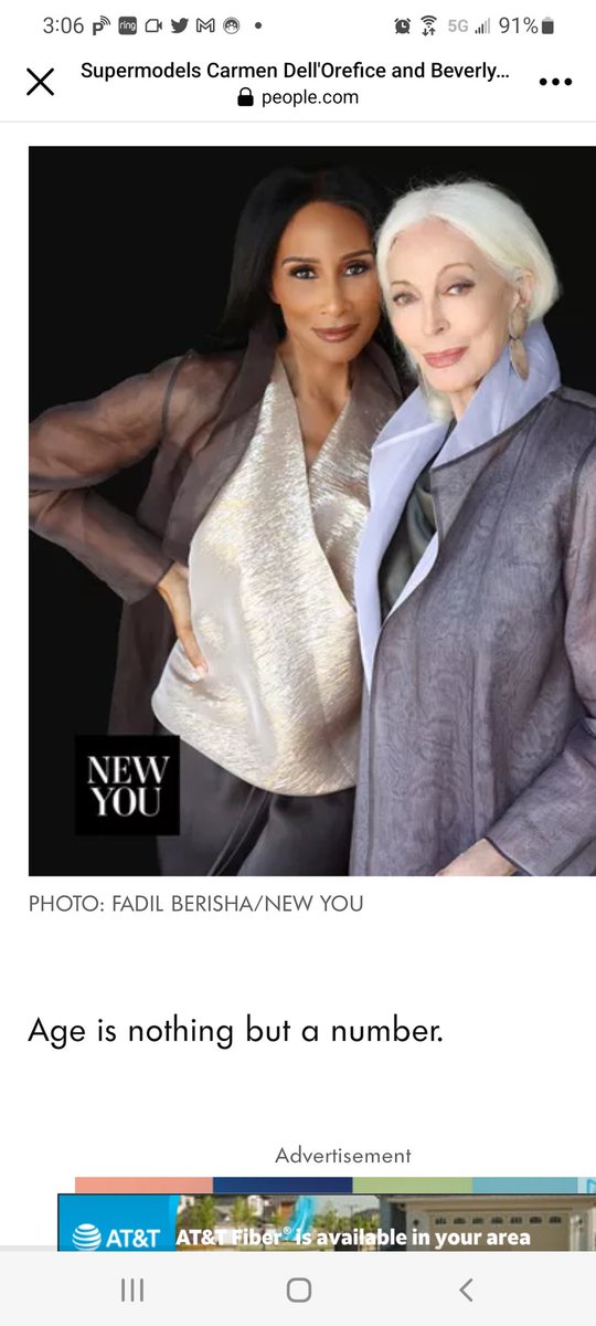 lasercomm's tweet image. My friend @BeverlyJohnson1 and her friend stylin on the cover of @people  This is what 160 looks like.