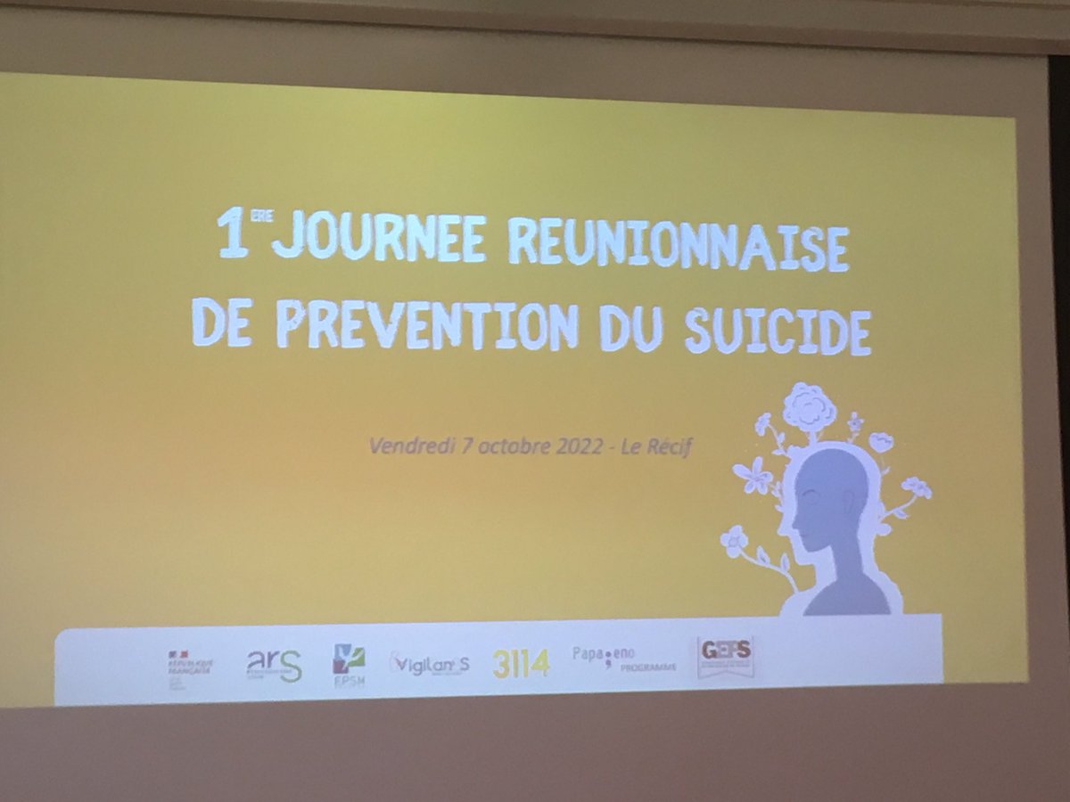 Très chouette rdv autour de la prévention du suicide sur l’île de La Réunion avec l’équipe dynamique du Dr Erick GOKALSING. Mille bravos !!!