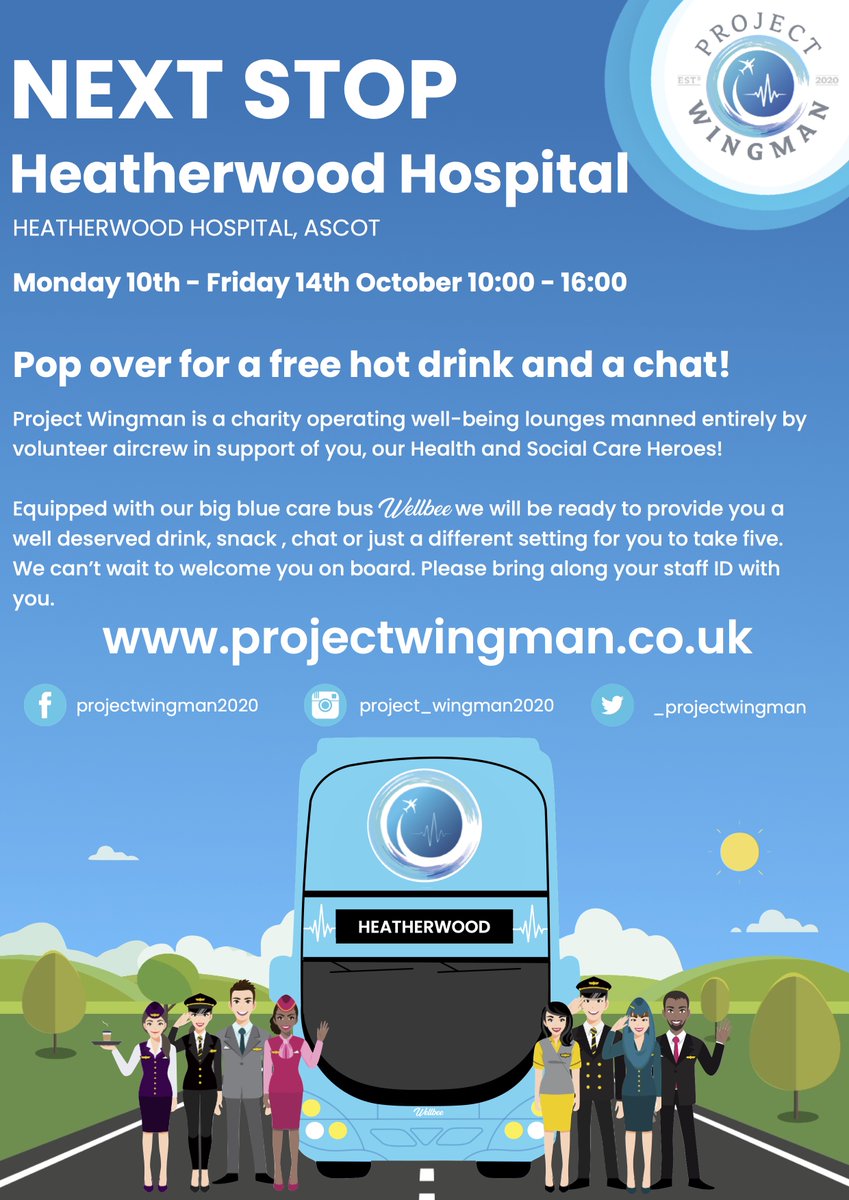 Project Wingman makes its final FHFT stop at Heatherwood Hospital & Greenwood Offices. Big thank you to @BHFT #WellbeingMatters team, @sabpNHS #HereForYou team and our colleagues from #FTSU, @FHFT_HR and @FHFT_LearningOD for all their help with this project