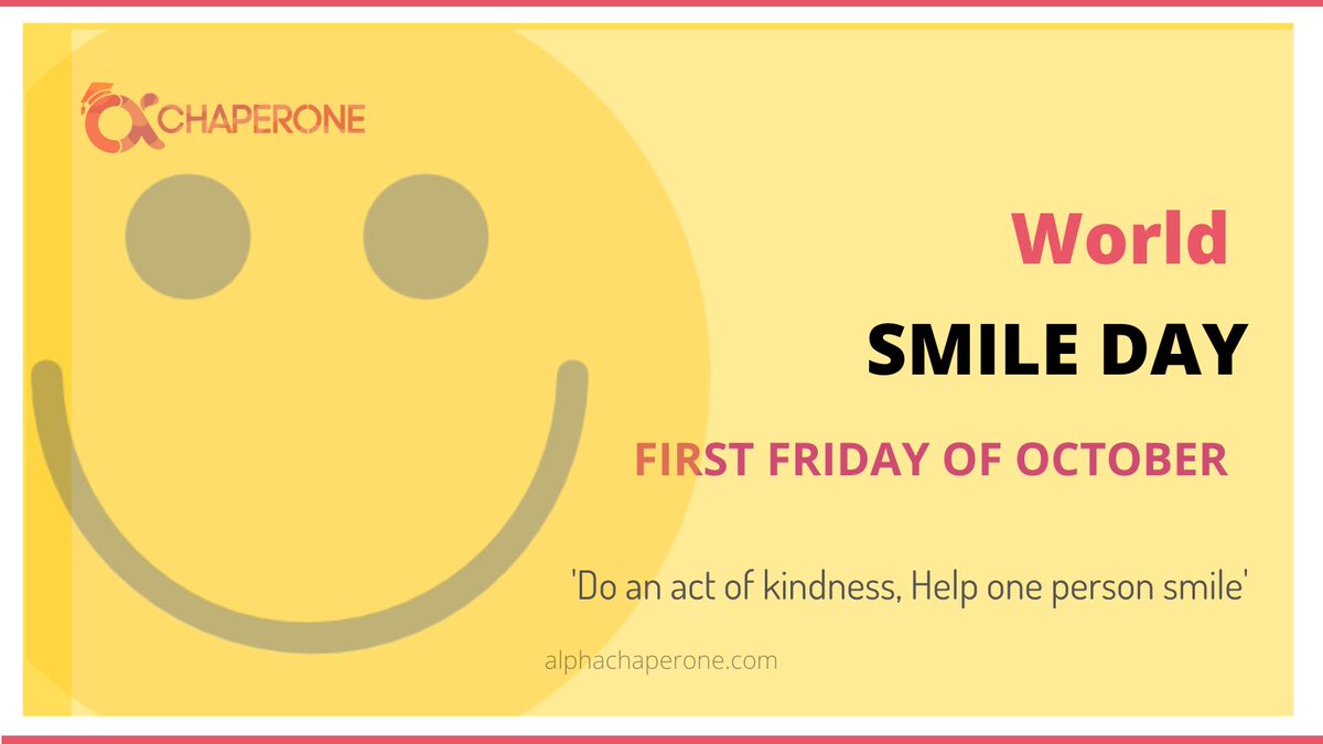 AlphaChaperone's tweet photo. #WorldSmileDay https://t.co/4TErN66V2D
