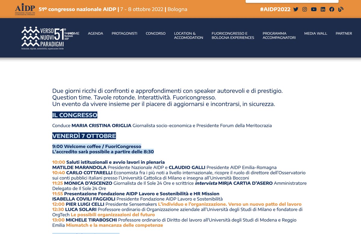 Skill mismatch e la mancanza delle competenze.
Oggi a #Bologna con <a href="/AidpNazionale/">AIDP</a> #AIDP2022
congresso.aidp.it//lagenda.php