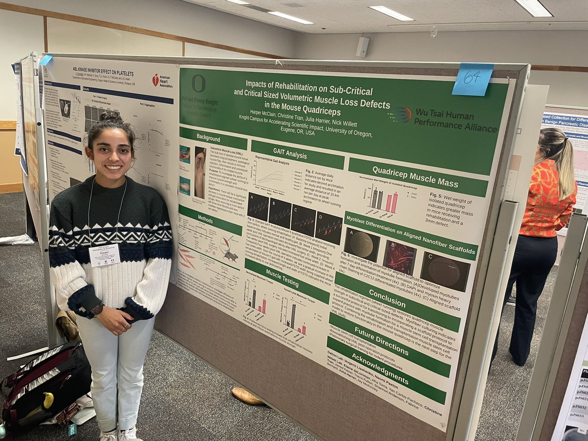 It was a great day of science at #OregonBioengineeringSympsoium!!! Lab members Julia Harrer, <a href="/Yan_CarlosP/">Yan Carlos Pacheco</a>, and Harper McClain did an excellent job presenting on new bone and muscle regen strategies