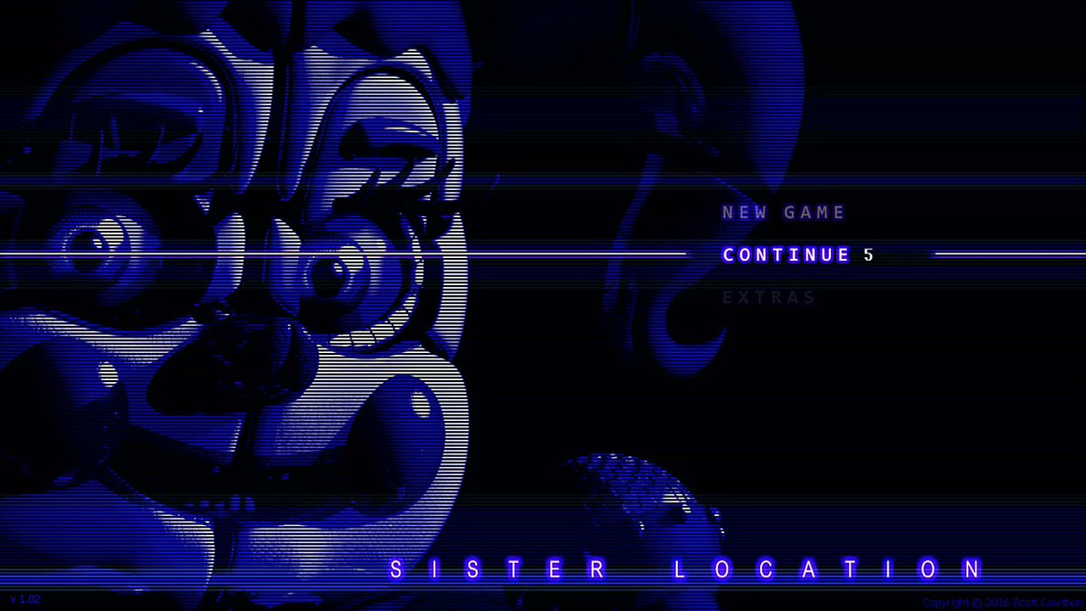 Five Nights at Freddy's Sister Location Extras Menu