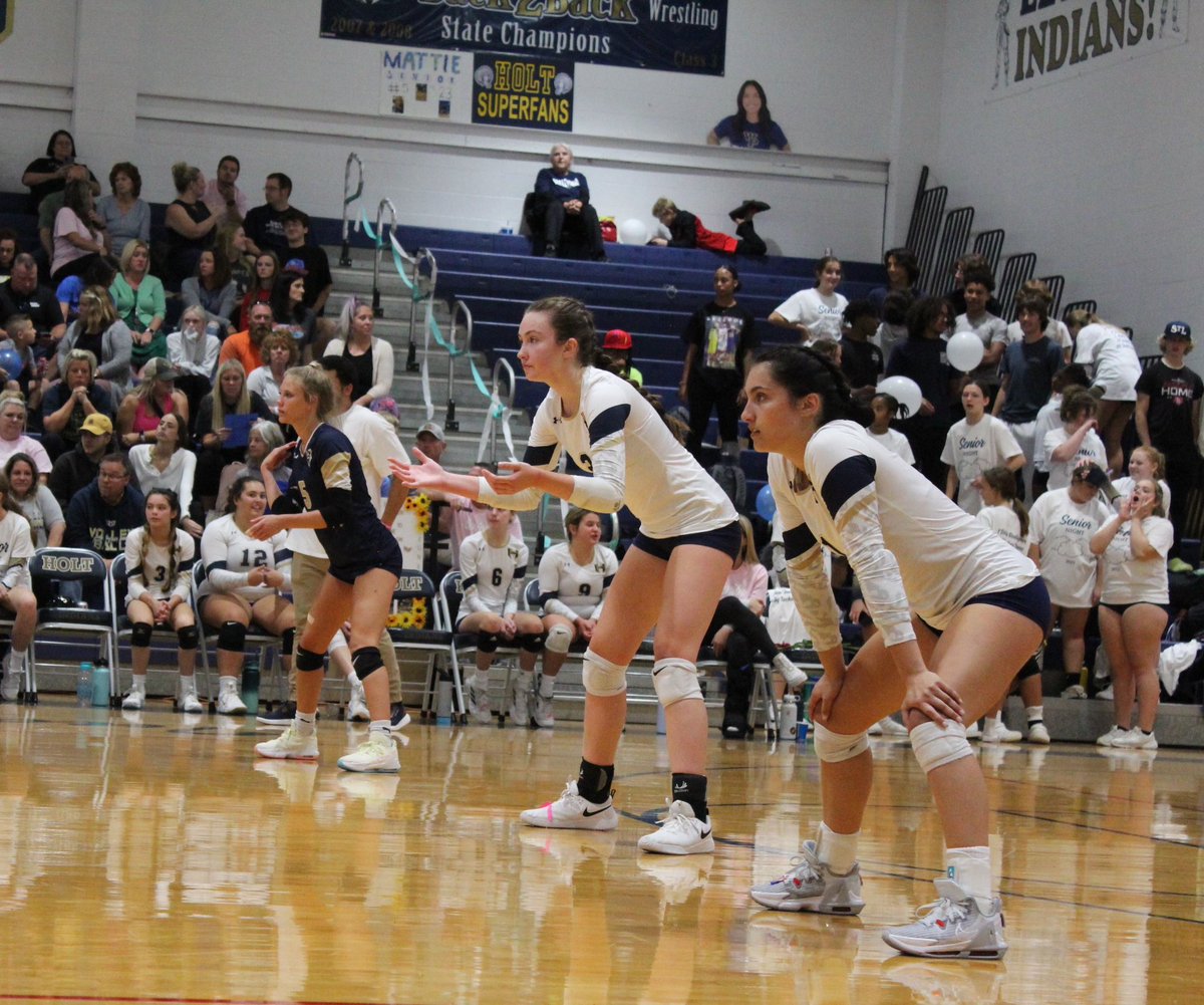 HoltVolleyball's tweet photo. A very exciting senior night game tonight! We can’t say enough great things about this group of girls and they will certainly be missed by our program. Couldn’t quite pull out the win but it was a phenomenal effort none the less! https://t.co/N3wj5WixBx