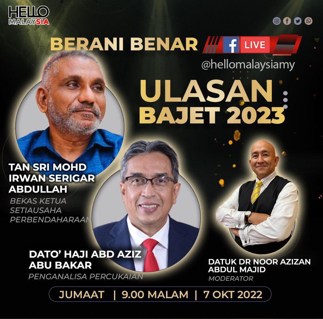 ahmadmaslan's tweet photo. Banyak #FBLive &amp; #FBWatch yg boleh anda ikuti ttg #Bajet2023, ttg #BossKu, ttg media sosial. Silakan mengikutinya jika ada kesempatan. Tkasih https://t.co/eXaDJ7hkGn