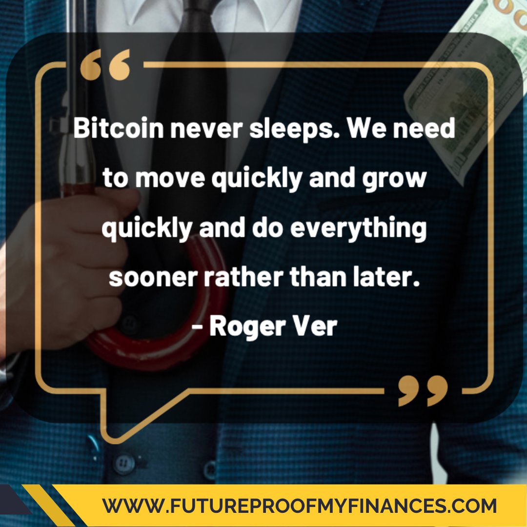 CcsWealth's tweet photo. Bitcoin never sleeps. We need to move quickly and grow quickly and do everything sooner rather than later. - Roger Ver

#wealthcreation #Defi
#assetmanagement #financialfreedom #passiveincome #cryptobonds
#crypto #cryptocurrencies #Bitcoin 
#affiliatemarketer #affiliatemarketing https://t.co/0cEFfR3Lqe