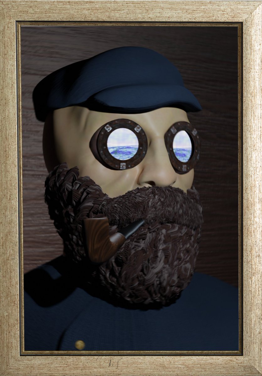BPajamaz's tweet photo. Day 5 of #sculptober2022 
Prompt: Porthole 🦑🌊⛵️
Going to try to hit one of these each week of sculptober, and will focus mainly on portraits!
#b3d  #zbrush  #Blender3d  #sculptober #3dmodeling #portraitart https://t.co/aqbaFLRJ8X