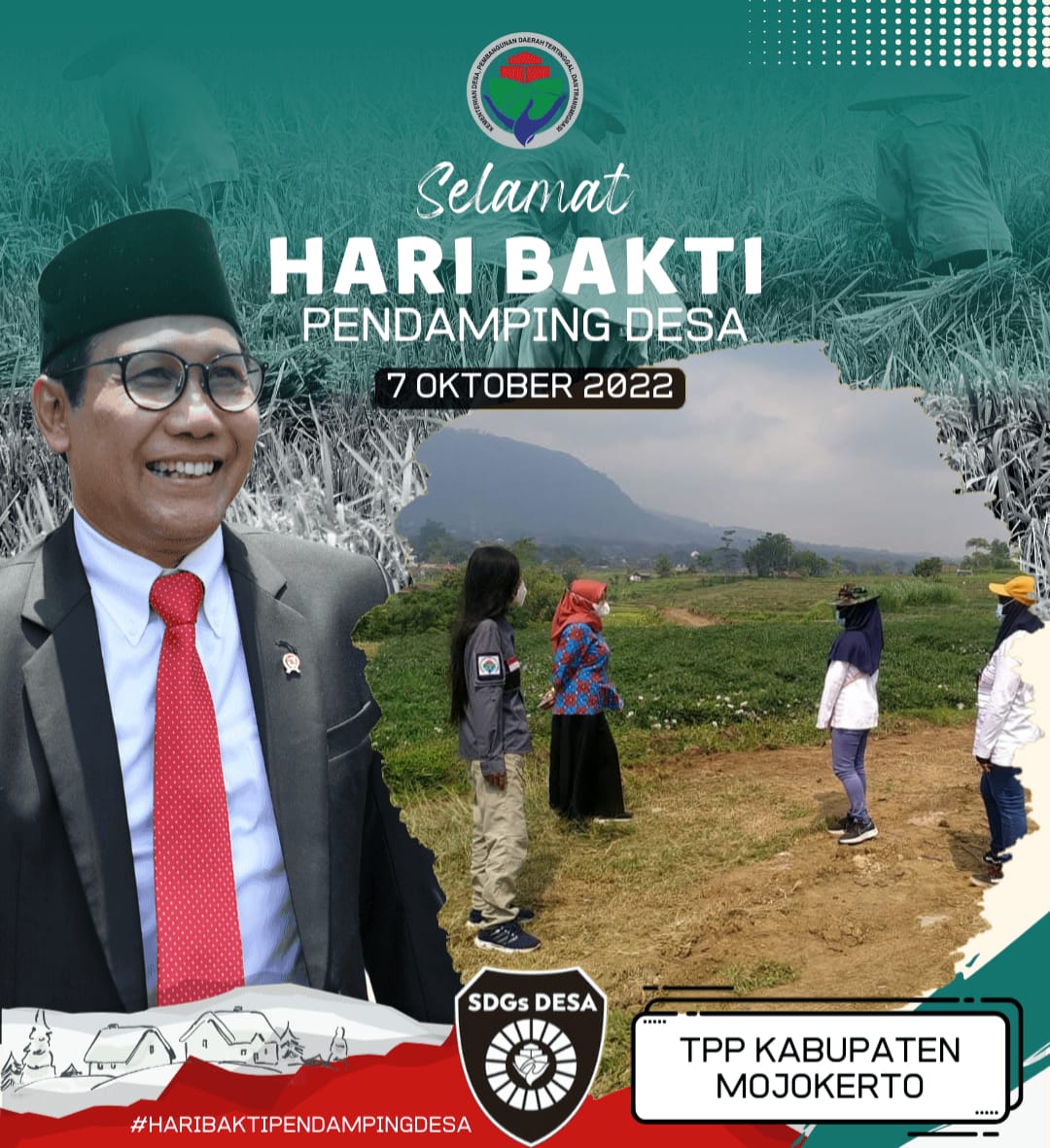 Tahyat9's tweet photo. Selamat Hari Bakti Pendamping Desa, Sukses Untuk Kita semua dan Desa di Indonesia terkhusus  Kab Mojokerto
#HariBaktiPendampingDesa
@jokowi 
@halimiskandarnu
@Kemendespdtt
@malik_haramain
@imansyukri
@taufikmadjid71
@yusradaridesa 
@azzameldzikrie 
@tppkemendes 
@khusaini_basir https://t.co/k49XBdLo4u