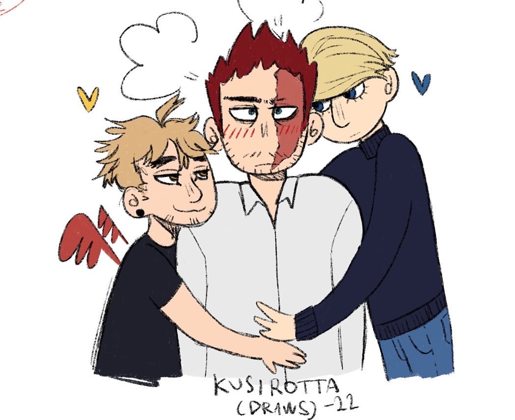 bonk_horny_rat's tweet photo. i haven’t posted anything art related here in AGES so enjoy my endhawks + jeanist brainrot
#endhawks #enho #bestjeanist #jaddy #mha #mhafanart #poly #polyamory #ot3 #endhawknist #endeavor #hawks https://t.co/X21fk2oynC