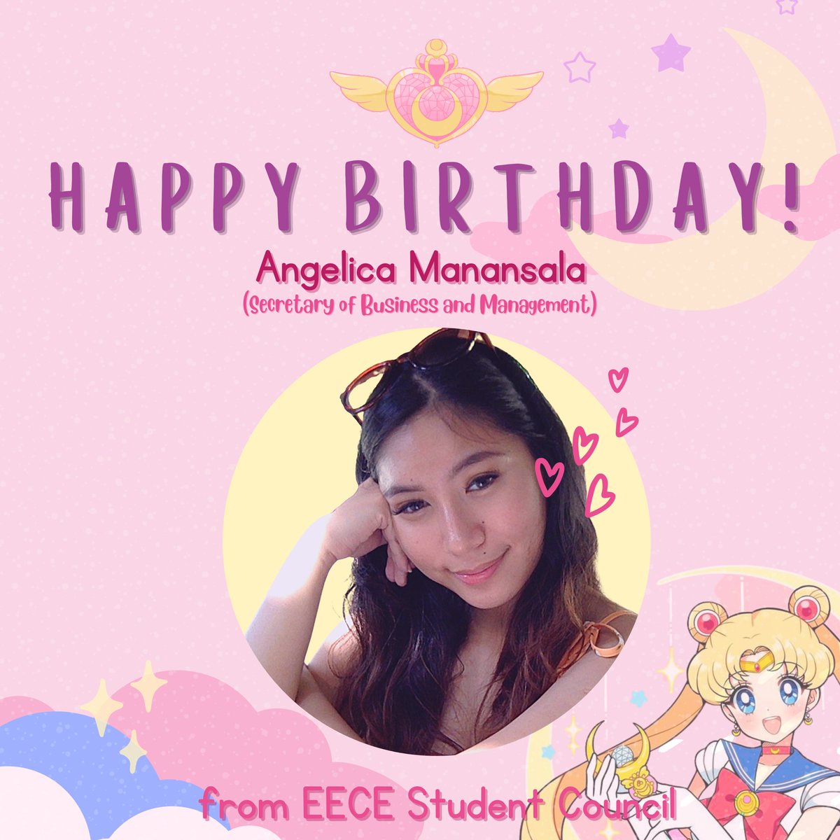 EECESC's tweet photo. 🎉🎉 𝐇𝐀𝐏𝐏𝐘 𝐁𝐈𝐑𝐓𝐇𝐃𝐀𝐘! 🎉🎉

Happy Birthday to our very own Secretary of Business Management, Angelica J. Manansala! 

(1/3) https://t.co/Z6OJywkf0o