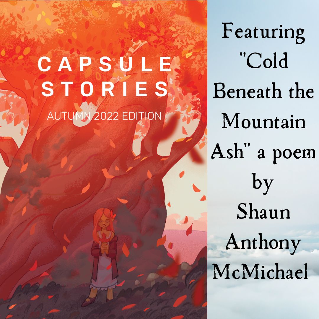 McmichaelShaun's tweet photo. @CapsuleStories Autumn 2022 issue features my poem "Cold Beneath the Mountain Ash".
https://t.co/bPHssjXcf1
Huge thank you to @CarolinaMarie_V and the team at Capsule Stories for including my work!
#shaunanthonymcmichael #capsulestories #poetry #williamcarloswilliams #autumn https://t.co/ahwufYT48z