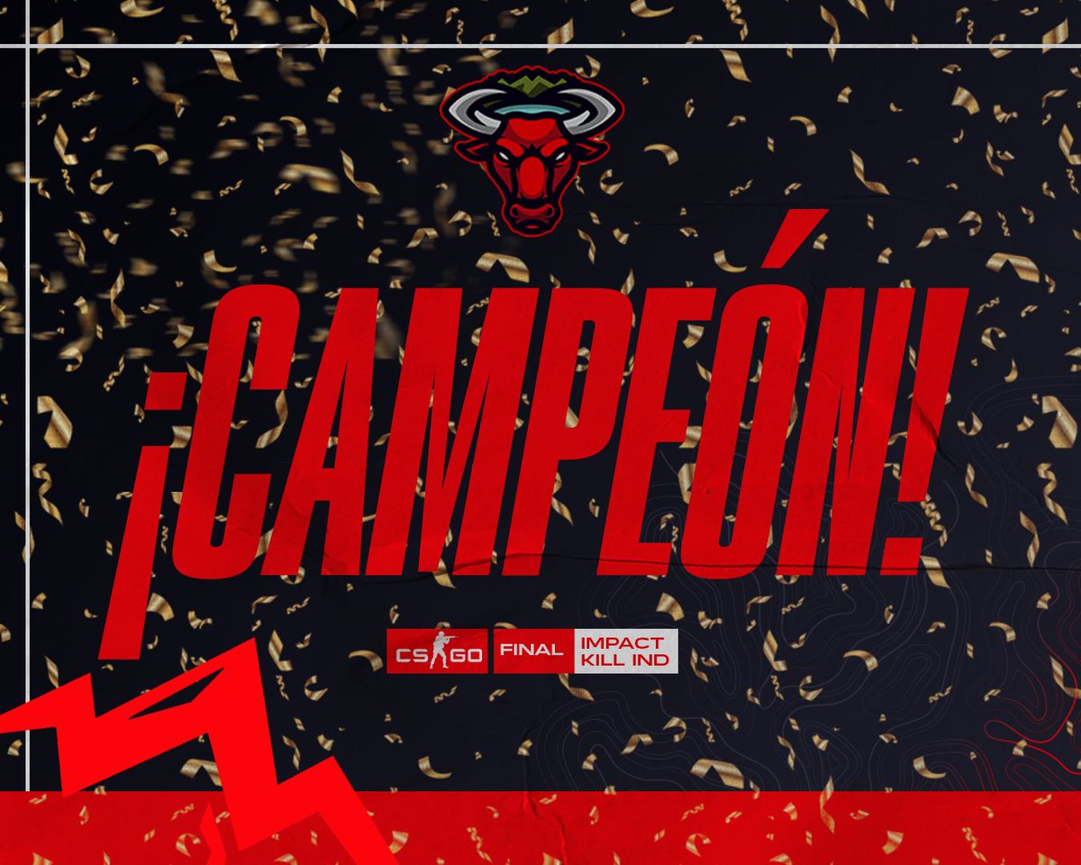 BullsValley's tweet photo. Somos campeones carajoooo🐂⛰️🔥

Los toros del valle se consagran campeones del torneo Impackt Kill vs @GGReliquias !

Match 1: 10-16
Match 2: 16-11
Match 3: 16-13

#GoBulls #BullTrend https://t.co/YjAPUVmlBE