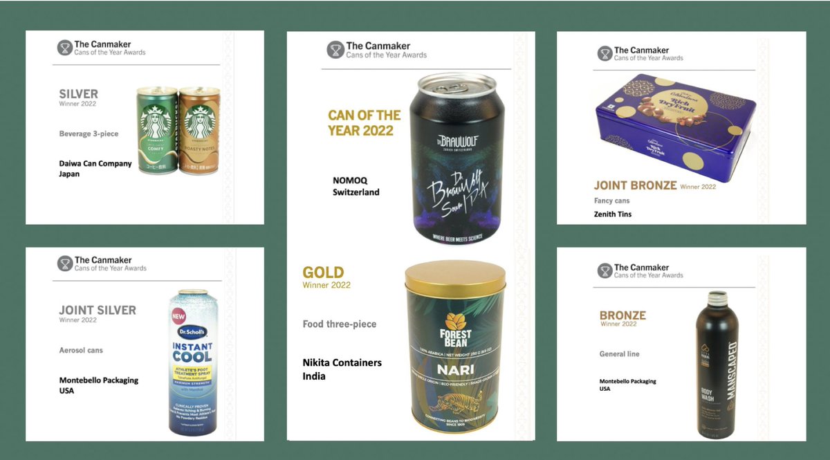 Forest Bean (@forestbeans) on Twitter photo A piece of super-duper happy news is pouring in from the prestigious Canmaker Summit, held in Prague, Czech Republic, 5-6 October 2022. Gold was awarded to <a href="/ForestBeans/">Forest Bean</a>. Silver Award went to Starbucks, and a bronze award to Cadburys. cansoftheyear.com A piece of super-duper happy news is pouring in from the prestigious Canmaker Summit, held in Prague, Czech Republic, 5-6 October 2022. Gold was awarded to <a href="/ForestBeans/">Forest Bean</a>. Silver Award went to Starbucks, and a bronze award to Cadburys. cansoftheyear.com