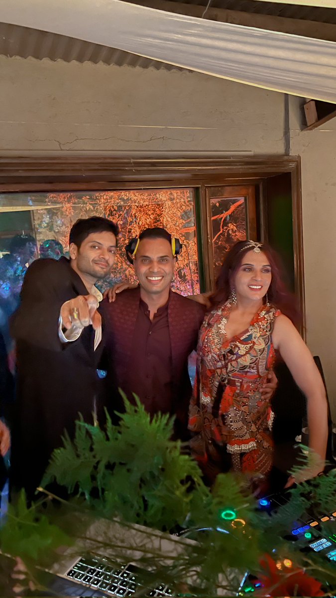 Thanks <a href="/RichaChadha/">RichaChadha</a> and <a href="/alifazal9/">Ali Fazal M / میر علی فضل / अली</a> for making me a part of the most awaited wedding celebration. 
It truly was a surreal experience. 
Congratulations !  may you have a happy wedded life .

#RichaChadha #riali #djganesh