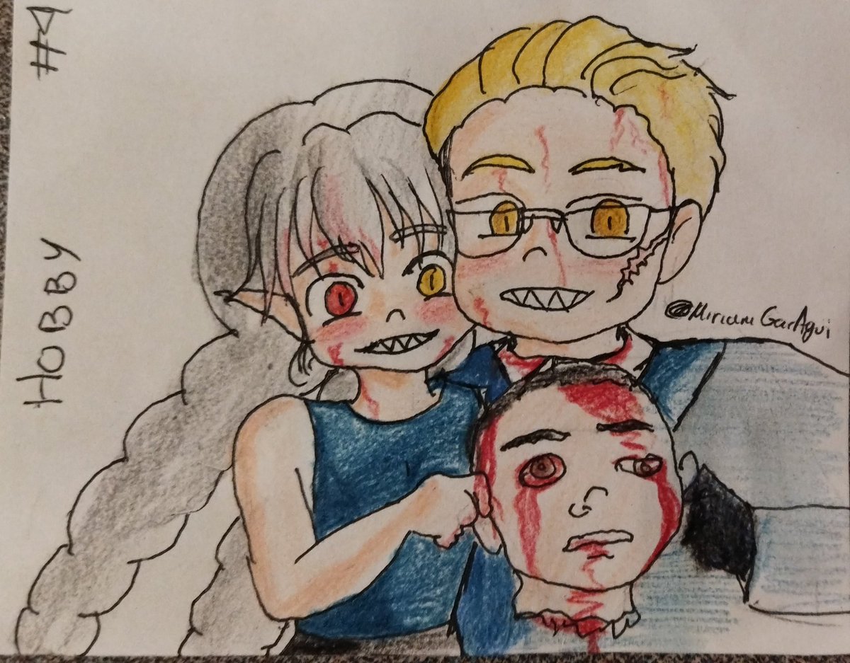 MiriamGaragui's tweet photo. Reto.... Día 4. Hobby
✨ Lil y Hank jugando a cazar.
Estoy bien atrasada pero le seguiré. 👀✨👌🏾🦉❤️🐍
#drawing #Owl #LilJack #VillainousAU #DarkDeities https://t.co/tOVaAIyRxB