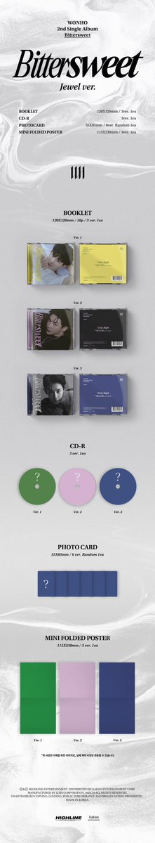daesangdistrict's tweet photo. [PHGO] #PHGO | #DaesangDistrictGO
 
✨ #WONHO - 2nd Single Album [#Bittersweet] (Jewel Ver.) 

🌷Random ver: 535+LSF
🌷SET: 1570+LSF

DOP: 10/31
Cutoff: 10/18

To order: https://t.co/GtKxvzo7Wj

#WONHO_DontRegret #Weenee #MONSTAX #MONSTA #MONBEBE https://t.co/YbSQ7o649i