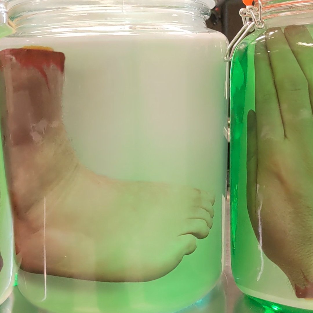 InnovationStew's tweet photo. 💀🎃 Prank your friends and family with a terrifying pickled head, hand or foot hidden in the fridge! 

We show you  how to get YOUR head to appear pickled in a jar, or download our pre-prepared templates - search YouTube for "CNRL Head" #schoolholidays #halloween #innovationstew https://t.co/P4ZfazkINk