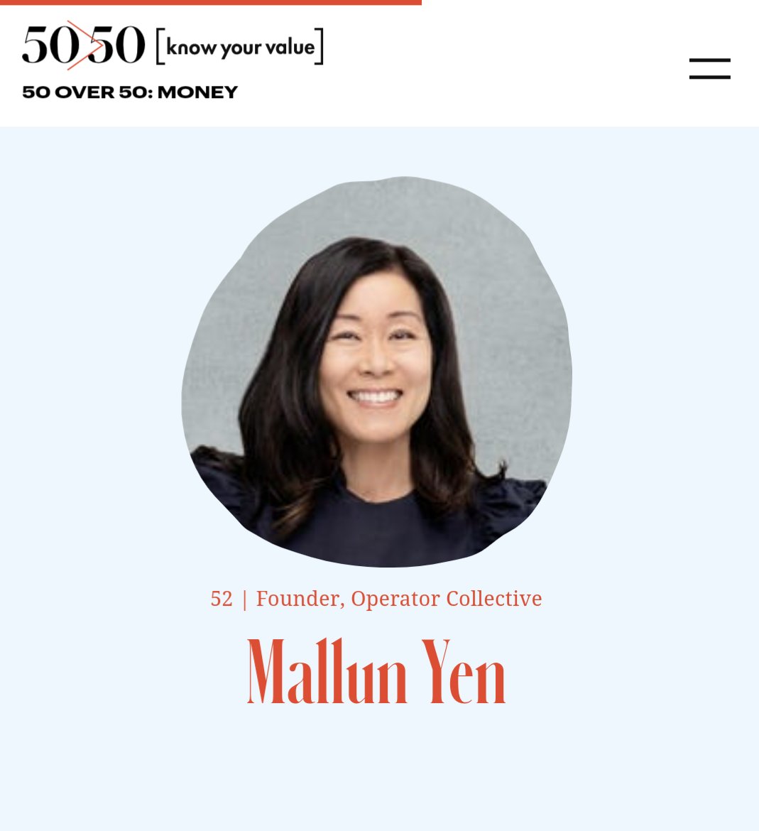 PamKostka's tweet photo. Congratulations @mallun for being named to Forbes 50 over 50.  Loved being on the @OpCo_VC journey with you since the beginning.  Can't wait to see all that is to come! https://t.co/HEqReWrkID