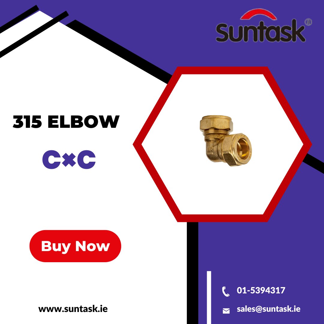 suntask_ireland's tweet image. If you want to connect two pipes at a certain angle, then 315 Elbow C× C would be a perfect choice. Visit suntask.ie website to buy different sizes of compression elbows C× C online at an affordable price.
🌐 suntask.ie/315_Elbow_C_C.…
#CompressionElbow