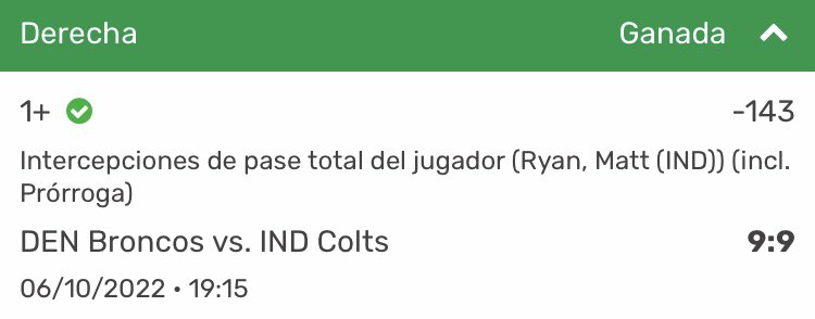 ¡Ganamos! 🔥✅ Aprovechamos los nuevos mercados de @playdoitmexico y cobramos en este juego terrible de #ThursdayNightFootball para seguir sin perder en los últimos 3! 🔥🏈😎 #Bets #NFL #TrustTheProcess 