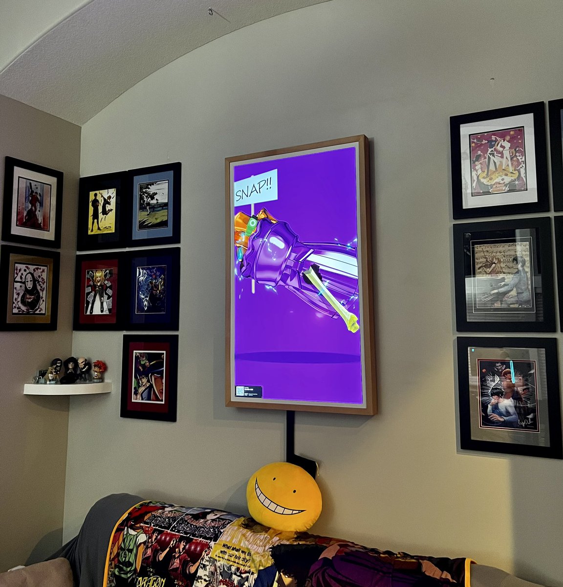 <a href="/beeple/">beeple</a> <a href="/CozomoMedici/">Cozomo de’ Medici</a> I’ve been on this. My <a href="/TokenframeNFT/">Tokenframe</a> across my office has saved me from so much FUD. When they are on your wall, they become normalized and set in reality. People say PFP Nfts will die, nah, they will evolve. This is golden age, the silver age is the rise of the avatar