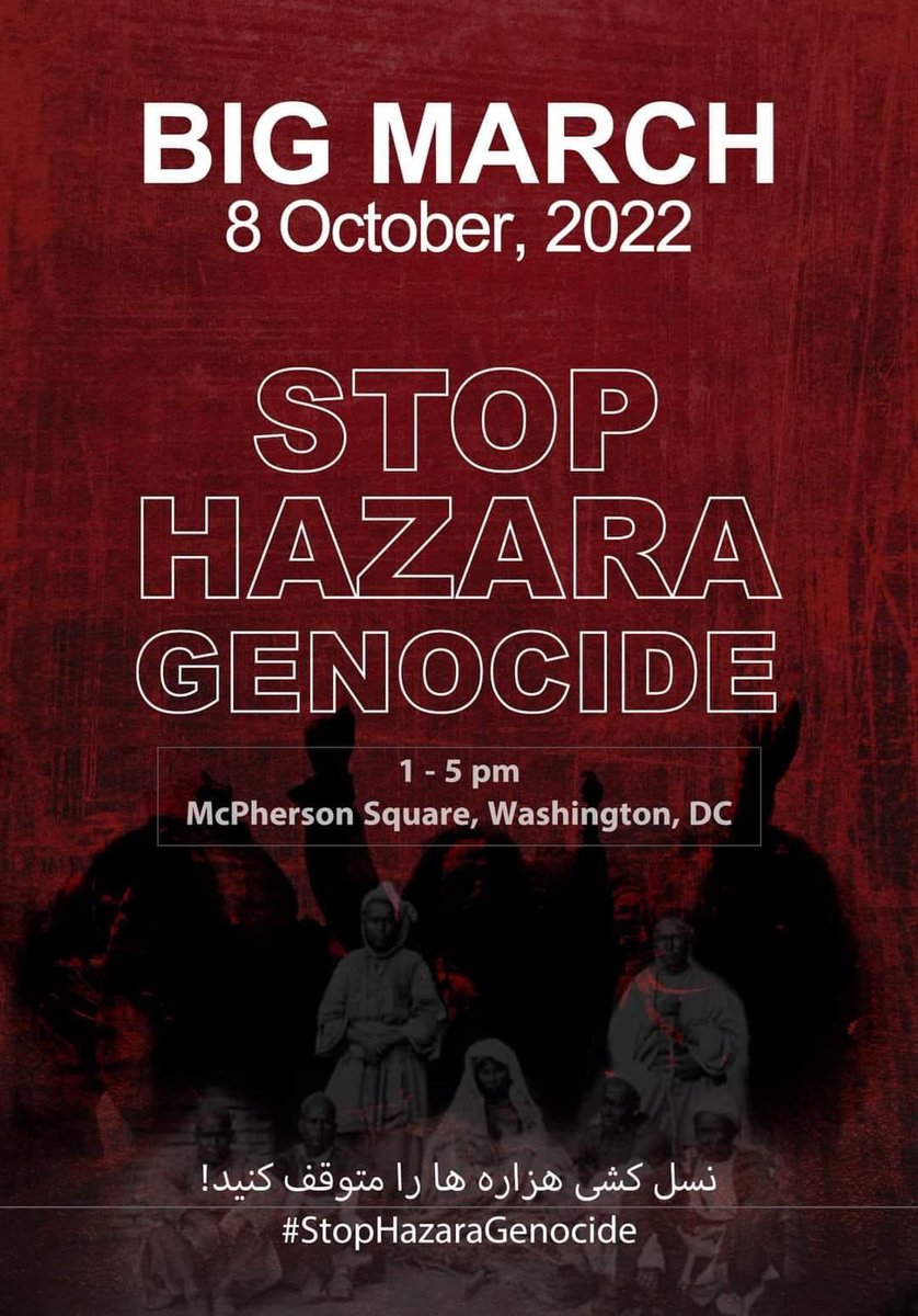 AsadullahAndis2's tweet photo. Saturday’8 October  -2022-Washington DC
Join for big protest #StopHazaraGenocide https://t.co/dZx2nsb6Fc
