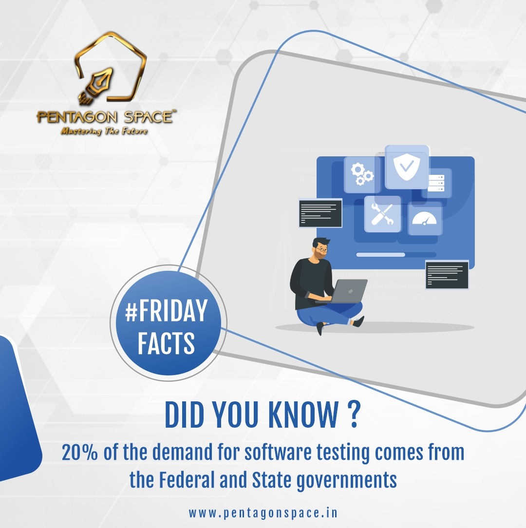 pentagon_space's tweet photo. 20% of the demand for software testing comes from the Federal and State governments.
.
.
#pentagonspacebangalore #pentagonspace #softwaretesting #software #SoftwareTestingCourse #testing #masteringthefuture https://t.co/BHXPTK7jX2