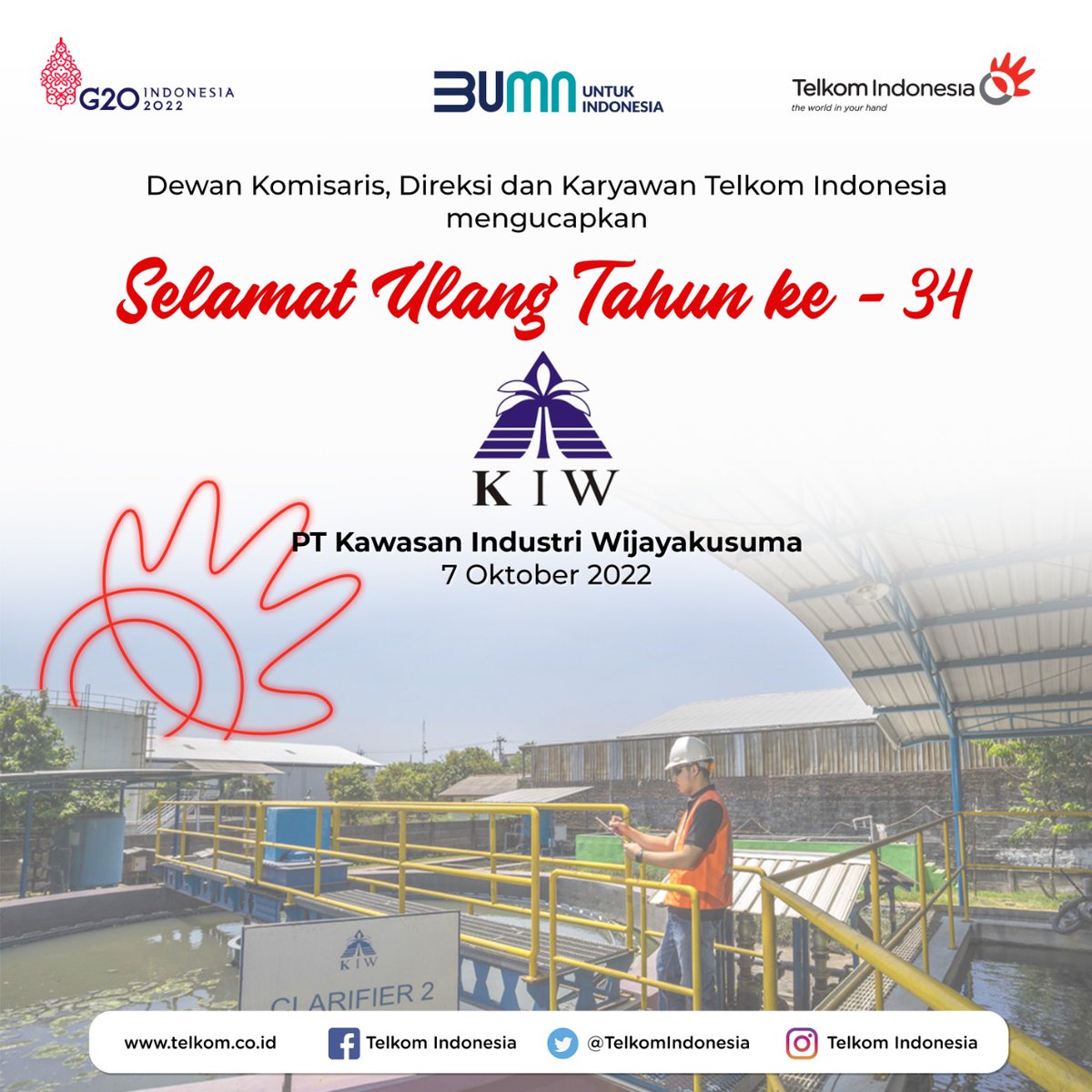 TelkomSolution's tweet photo. Selamat hari jadi kepada para Industri terbaik negeri.

Terima kasih atas sumbangsih terhadap kemajuan negeri. Semoga momen hari ini dapat menjadi napaktilas kesuksesan dan semangat untuk terus berinovasi demi kemajuan Indonesia.
#TelkomDigitalSolution #BUMNUntukIndonesia https://t.co/N4tDVEKcZ0