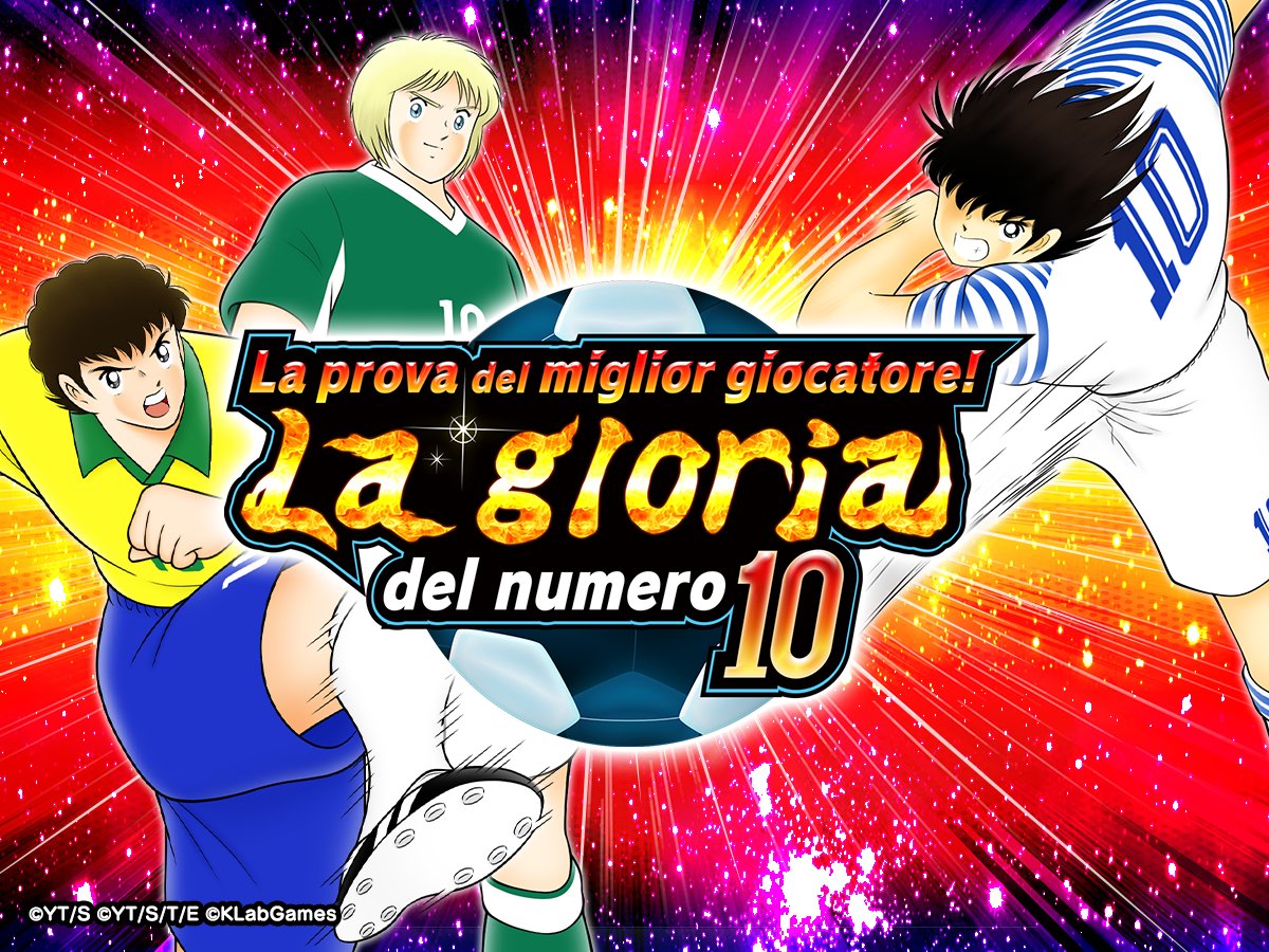 tsubasaDT_it's tweet photo. ＼⏰ Solo per 24 ore ⏰／

In corso
«La prova del miglior giocatore! La gloria del numero 10» 🔟✨

I giocatori selezionati indossano il glorioso numero 10!

Nello STEP 1 puoi usare un'Estrazione da 10 in cambio di 10 Dreamball!

App 👉https://t.co/hOBtU39SCR
#TsubasaDT https://t.co/L6n1vh78bN