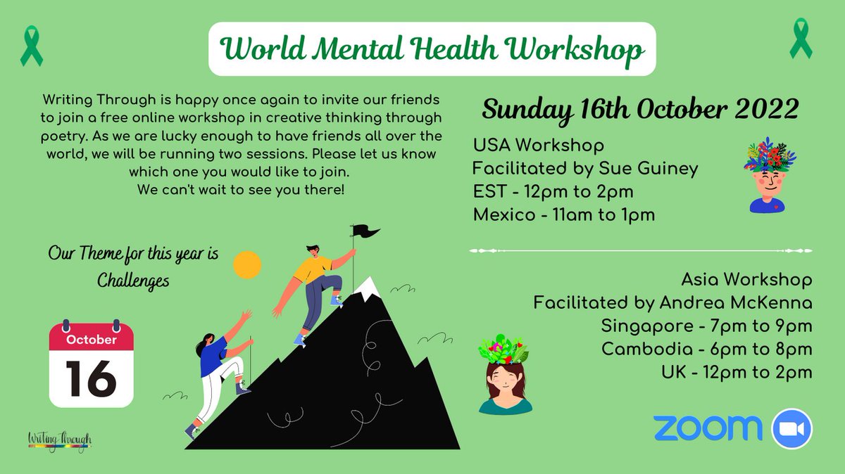 writing_through's tweet photo. We are offering free online creative writing workshops with the goal of opening the conversation and using our own unique voices to empower ourselves, and each other.

To register, please complete this form https://t.co/36f3h60nJa or send an email to info@writingthrough.com https://t.co/M0N6m3GUIH