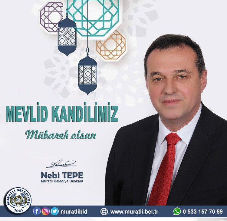 Mevlid Kandilinizi en içten dileklerimiz ile kutluyor, ülkemize, milletimize ve tüm insanlığa; sağlık, barış ve huzur getirmesini diliyoruz.
#MevlidKandili