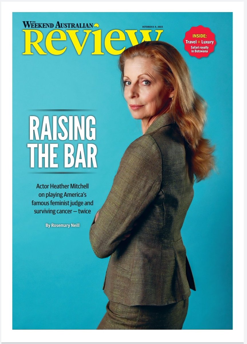 Tomorrow in Review: After a recent cancer battle Heather Mitchell is playing US judge Ruth Bader Ginsburg. In interview w Rosemary Neill the actor talks S2 Love Me <a href="/binge/">BINGE</a>, real estate, resilience and playing a feminist icon <a href="/SydneyTheatreCo/">SydneyTheatreCompany</a> <a href="/australian/">The Australian</a> theaustralian.com.au/arts/review/ca…
