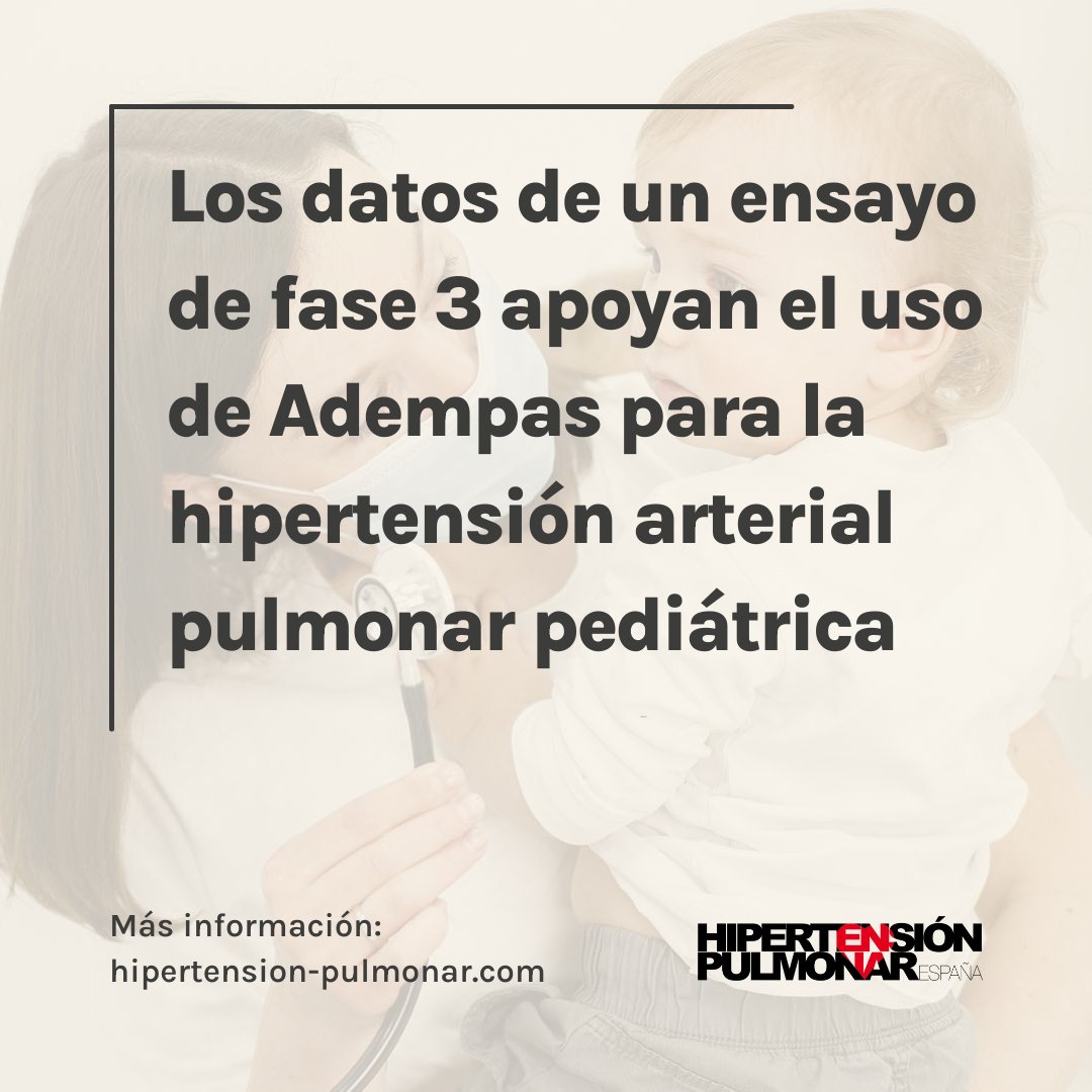 HPE_ORG's tweet photo. 📝 Los datos de un ensayo de fase 3 apoyan el uso de Adempas para la hipertensión arterial pulmonar pediátrica

🔗 https://t.co/OLwWKjMYy8

#hipertensionpulmonar #hp #hap #pediatria #ensayoclinico #adempas https://t.co/MBI6n1FwYj